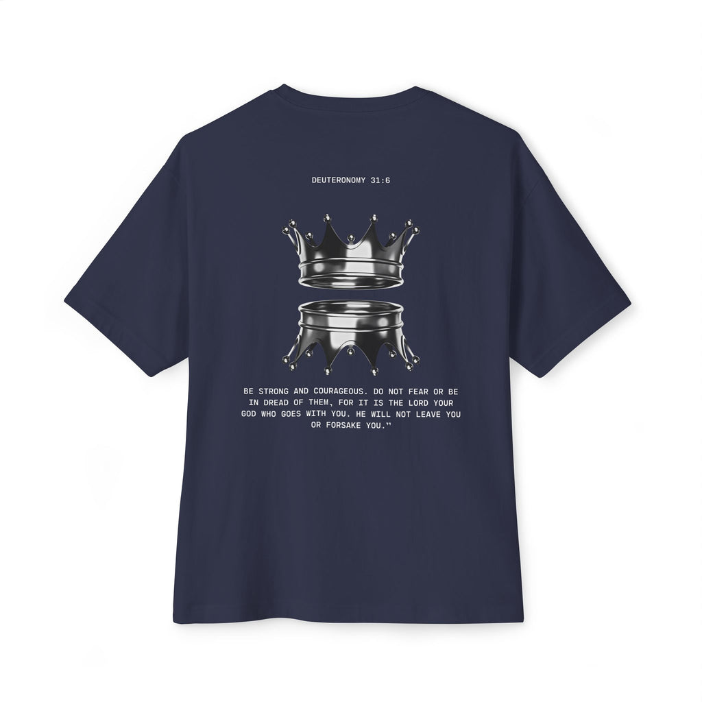 Black Tshirt Crown Reflection — Inspirational Oversized T-Shirt
