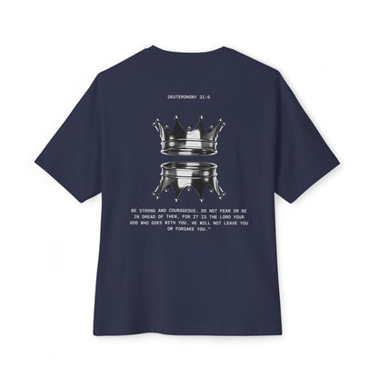 Crown Reflection Tee — Psalm 27:1 Inspirational Oversized T-Shirt