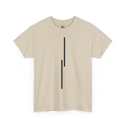 Minimalist Vertical Lines Unisex T‑Shirt — Modern Graphic Tee