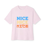 Nice tshirt — Retro Colorblock Graphic T‑Shirt