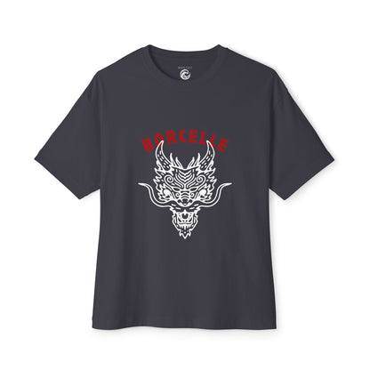 Dragon Skull Tee – 'Borcelle' Graphic Oversized Boxy T-Shirt