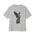 Black Tshirt Angel Statue — 'Pure Remorse' Streetwear.