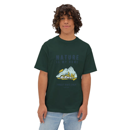 Nature Is My Home T‑Shirt — Mountain Cabin Forest Vibes Tee