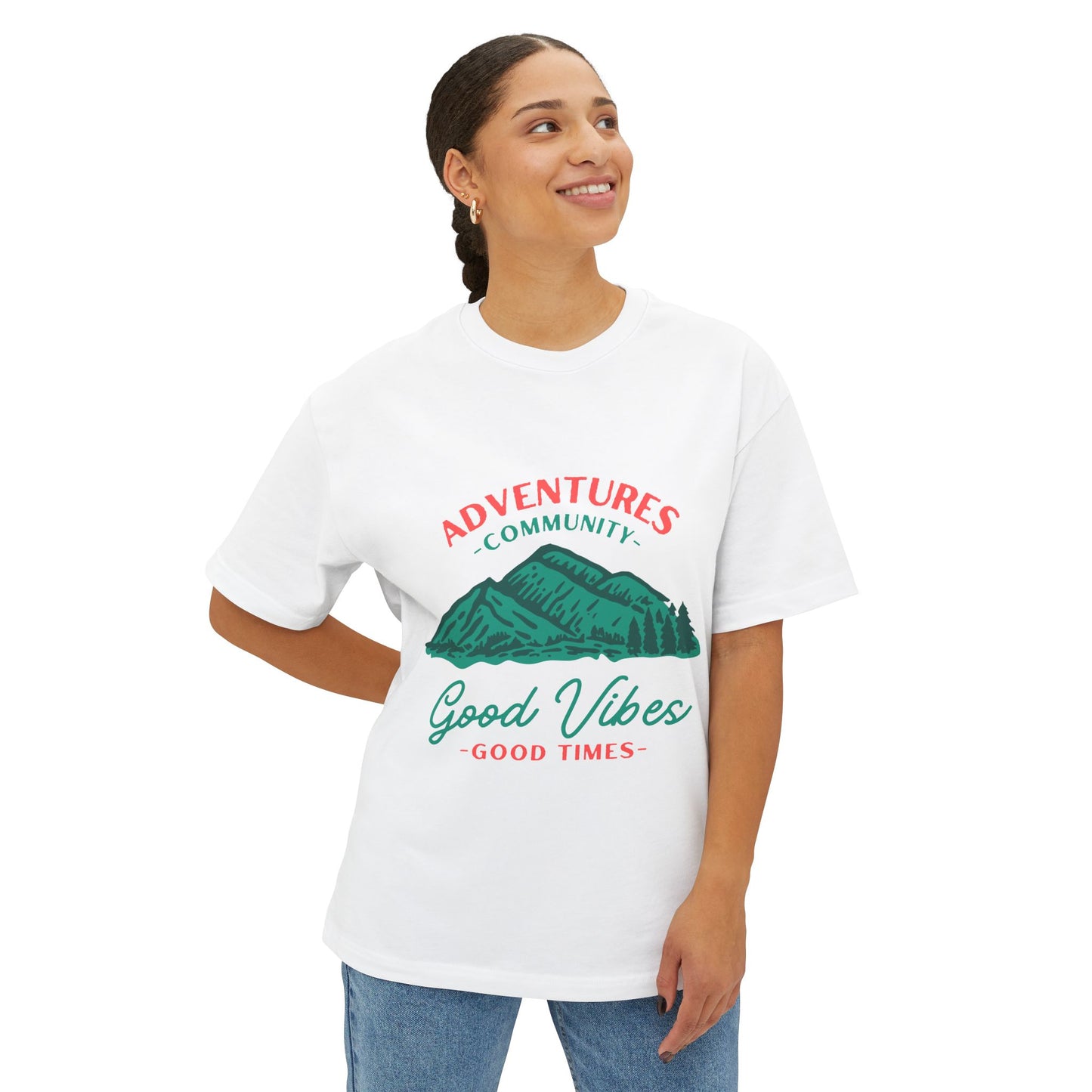 Good Vibes Mountain Tee — Adventures Community Graphic T-Shirt