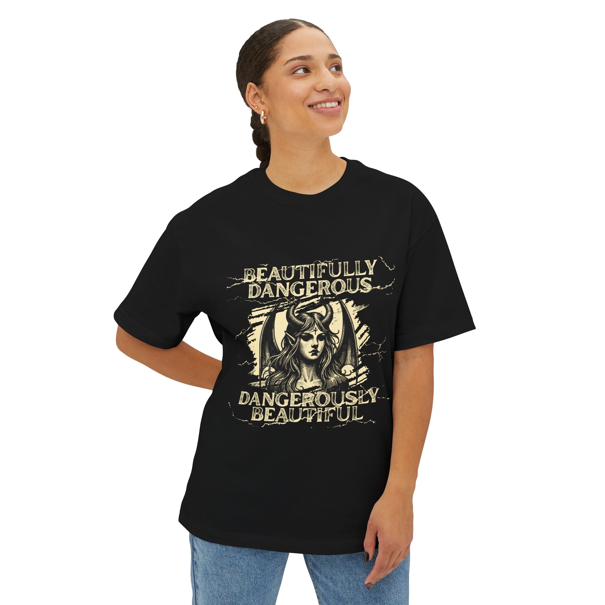 Goth tshirt — “Beautifully Dangerous, Dangerously Beautiful” Gothic.