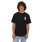 Anime Super Saiyan Tee — Black Oversized Boxy Shirt featuring Muscular Goku Silhouette