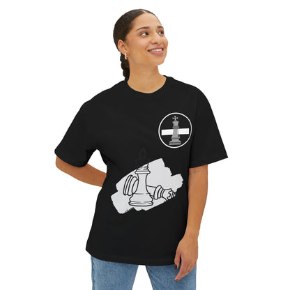 Checkmate Chess Tee — King vs King Graphic Oversized T-Shirt