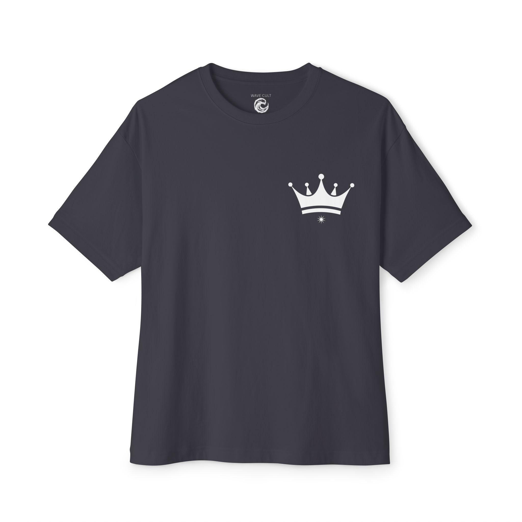 Black Tshirt Crown Reflection — Inspirational Oversized T-Shirt
