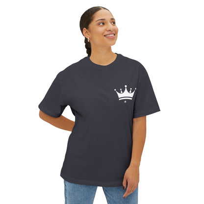 Crown Reflection Tee — Psalm 27:1 Inspirational Oversized T-Shirt