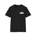 Eternity Angel T-Shirt — Small Ghosts Chest & Retro Statue Back Graphic