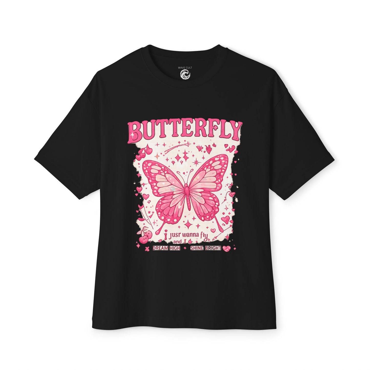 Butterfly Graphic Tee — Pink Vintage Butterfly Shirt