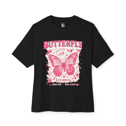 Butterfly Graphic Tee — Pink Vintage Butterfly Shirt
