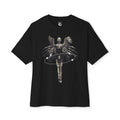 Black tshirt Angel Hula Hoop — Metallic Angel Wings Streetwear