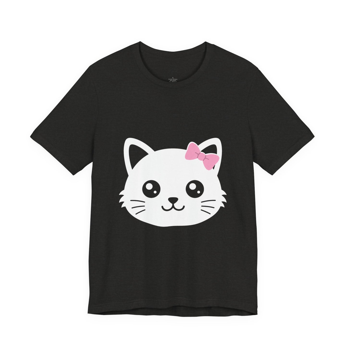 Cute Kawaii Cat Face Tee — Cute Kitty Graphic T-Shirt