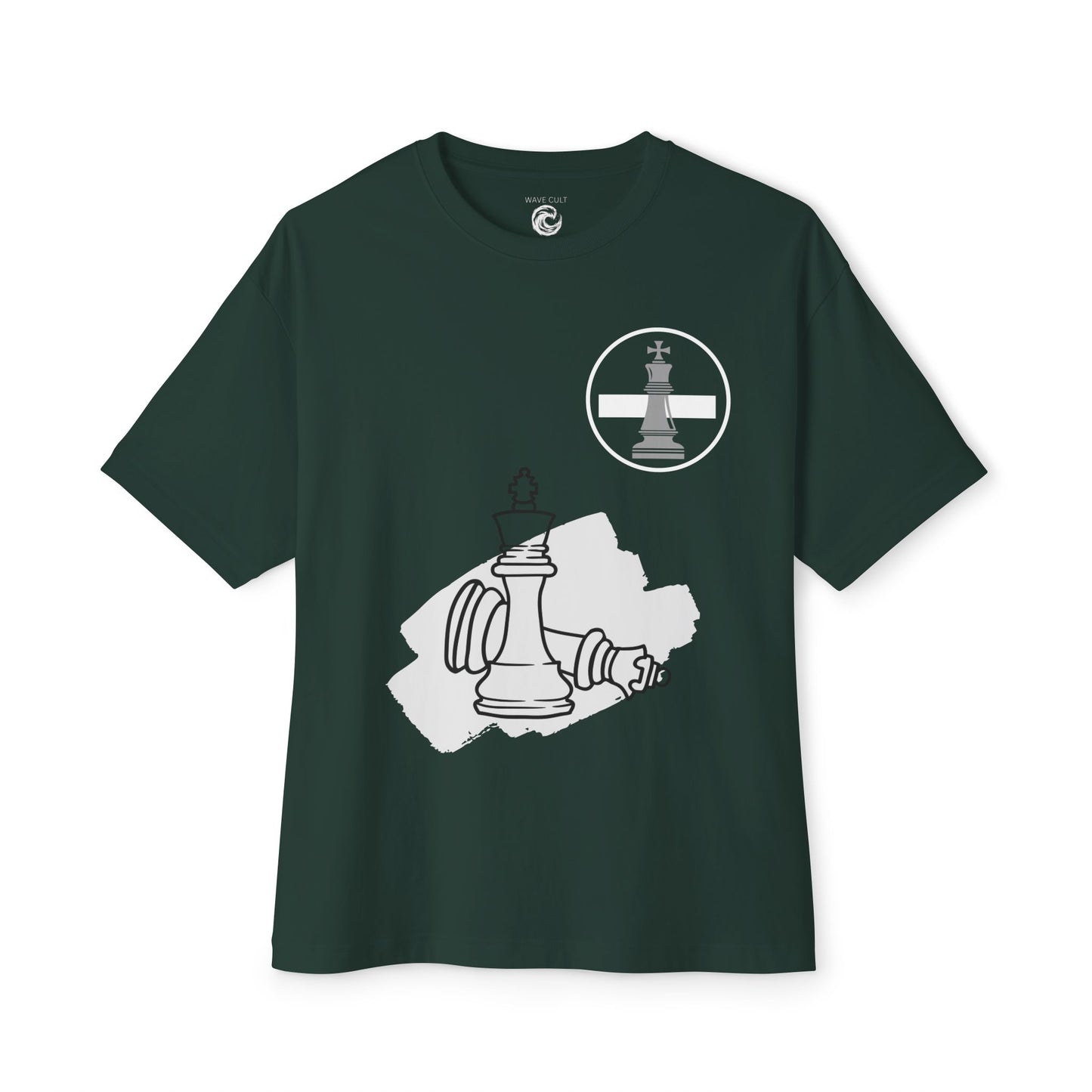 Checkmate Chess Tee — King vs King Graphic Oversized T-Shirt