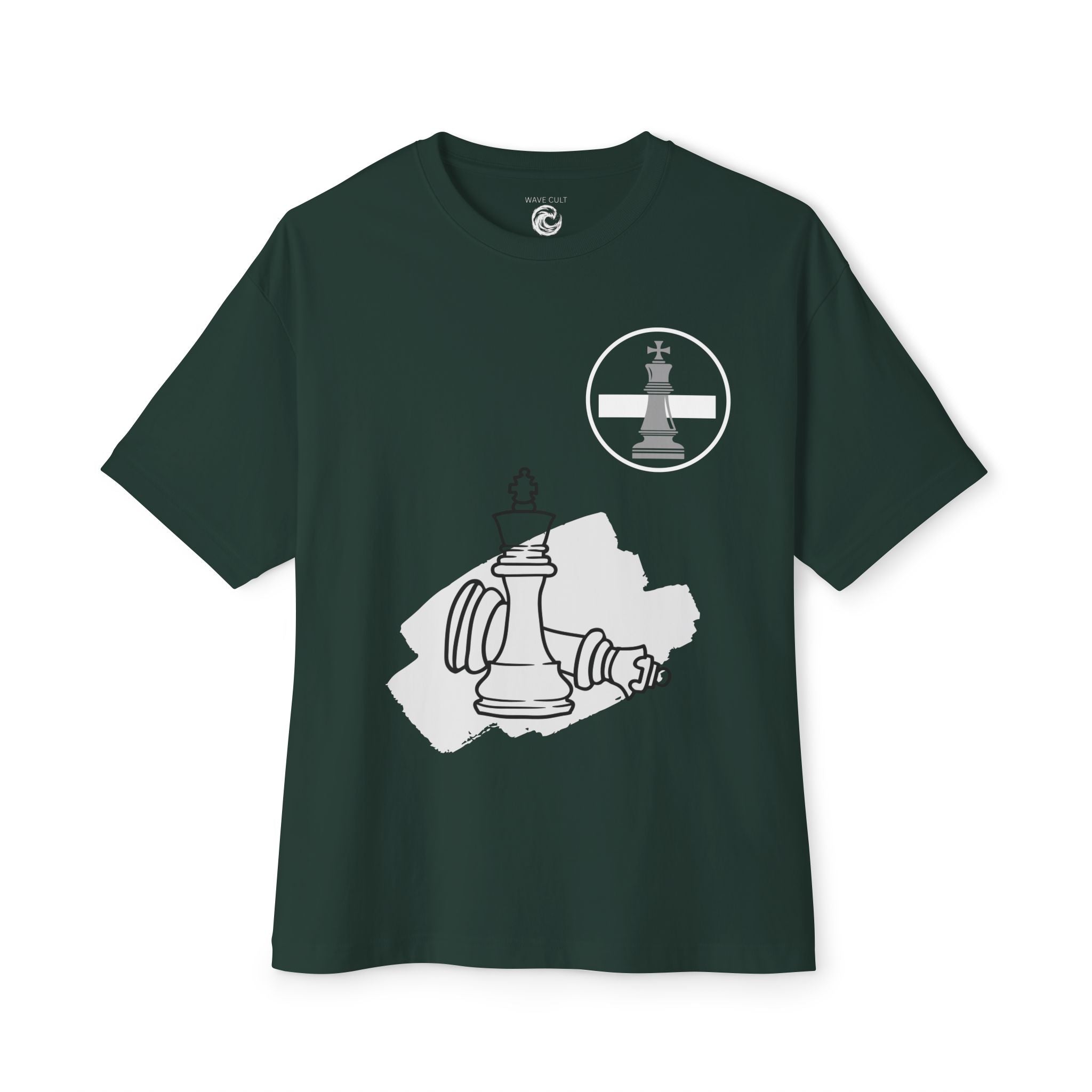 Checkmate Chess Tee — King vs King Graphic Oversized T-Shirt