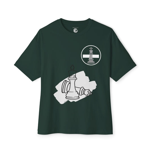 Checkmate Chess Tee — King vs King Graphic Oversized T-Shirt