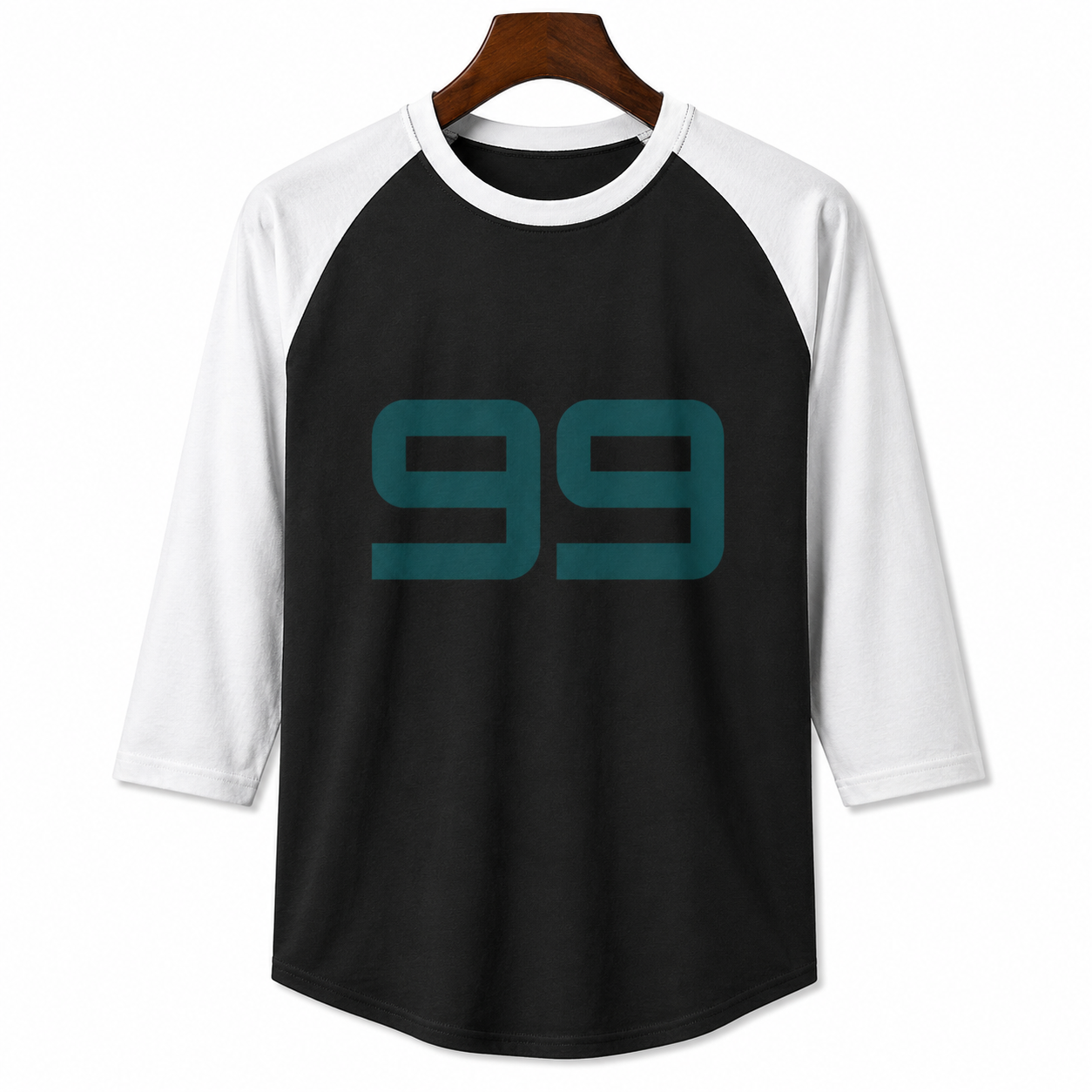 99 Retro Raglan Shirt — Vintage Athletic Number Tee