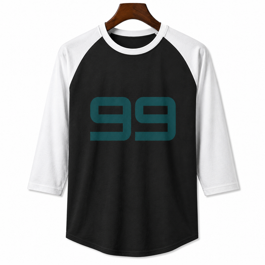 99 Retro Raglan Shirt — Vintage Athletic Number Tee